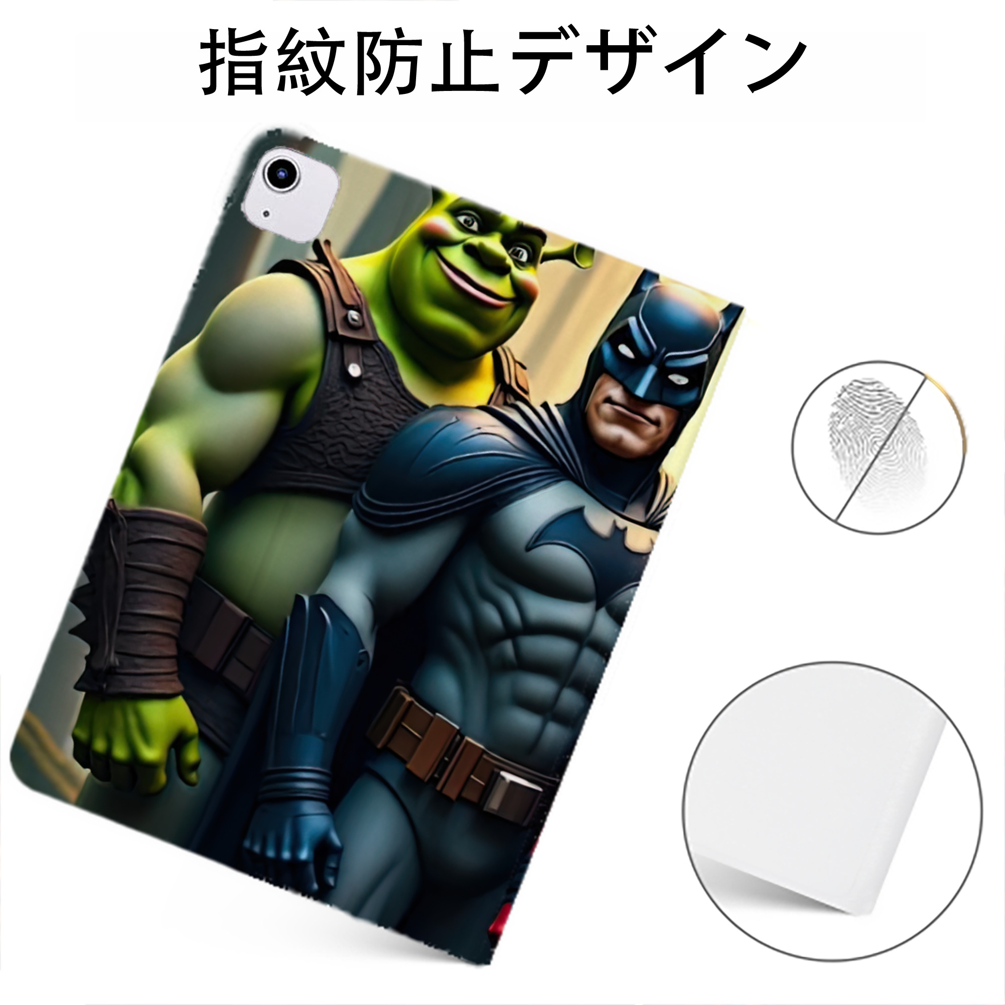 （画像用） Deadpool デッドプール IPadケース ペンホルダー付き ブックスタイルデザイン